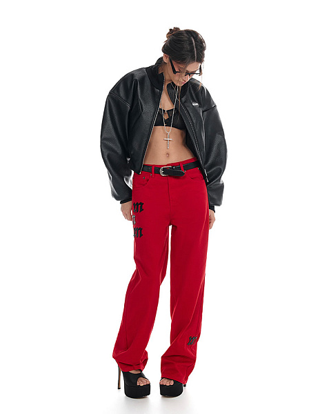 ДЖИНСЫ “BAGGY 2.0 M GOTHIC” | КРАСНЫЙ